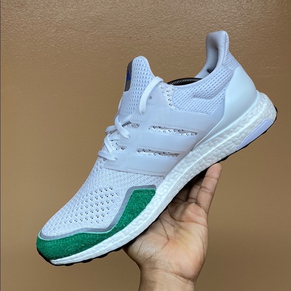 Adidas Ultra Boost 1.0 DNA Cloud White Green Running Sneakers - Picture 7 of 17